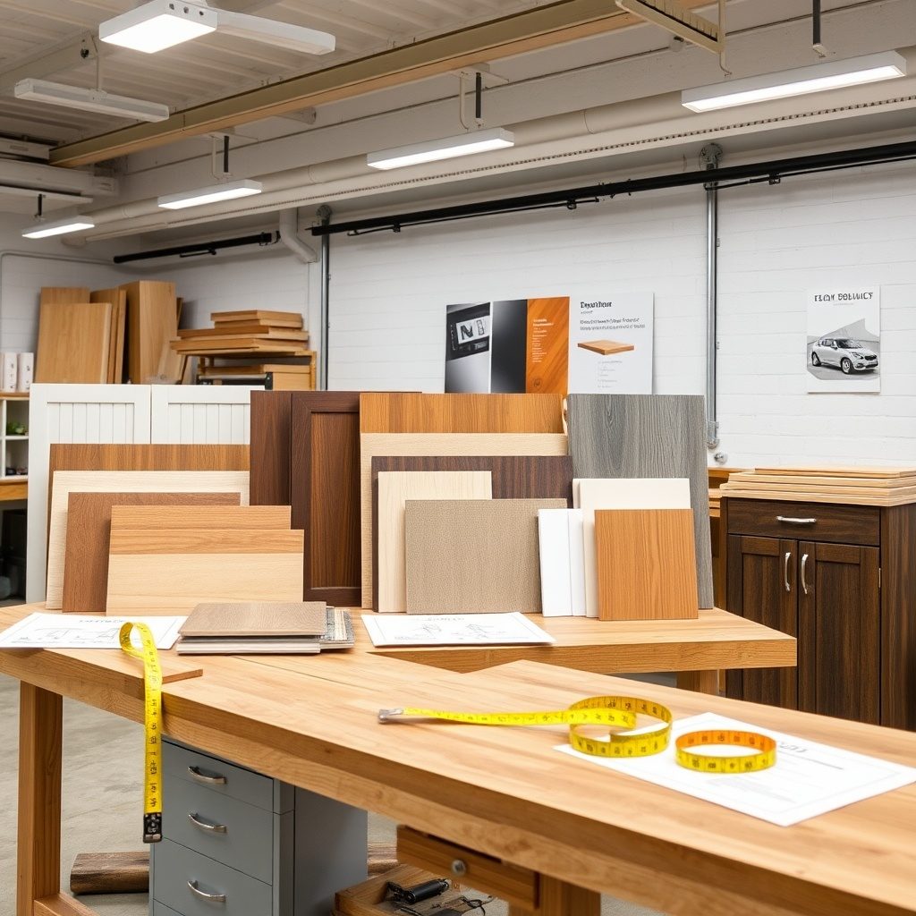 Material samples display