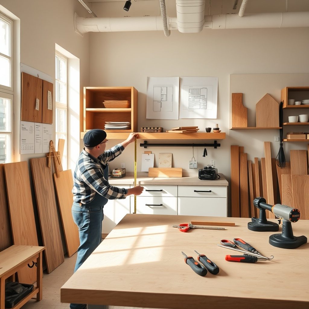 Custom cabinetry in a compact living space
